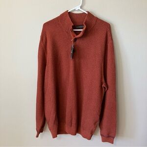 NWT Bass Waffle Henley Sweater XXL